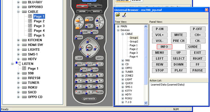 URC MX850 MX700 MX800 MX650 Membrane Keypad Repair